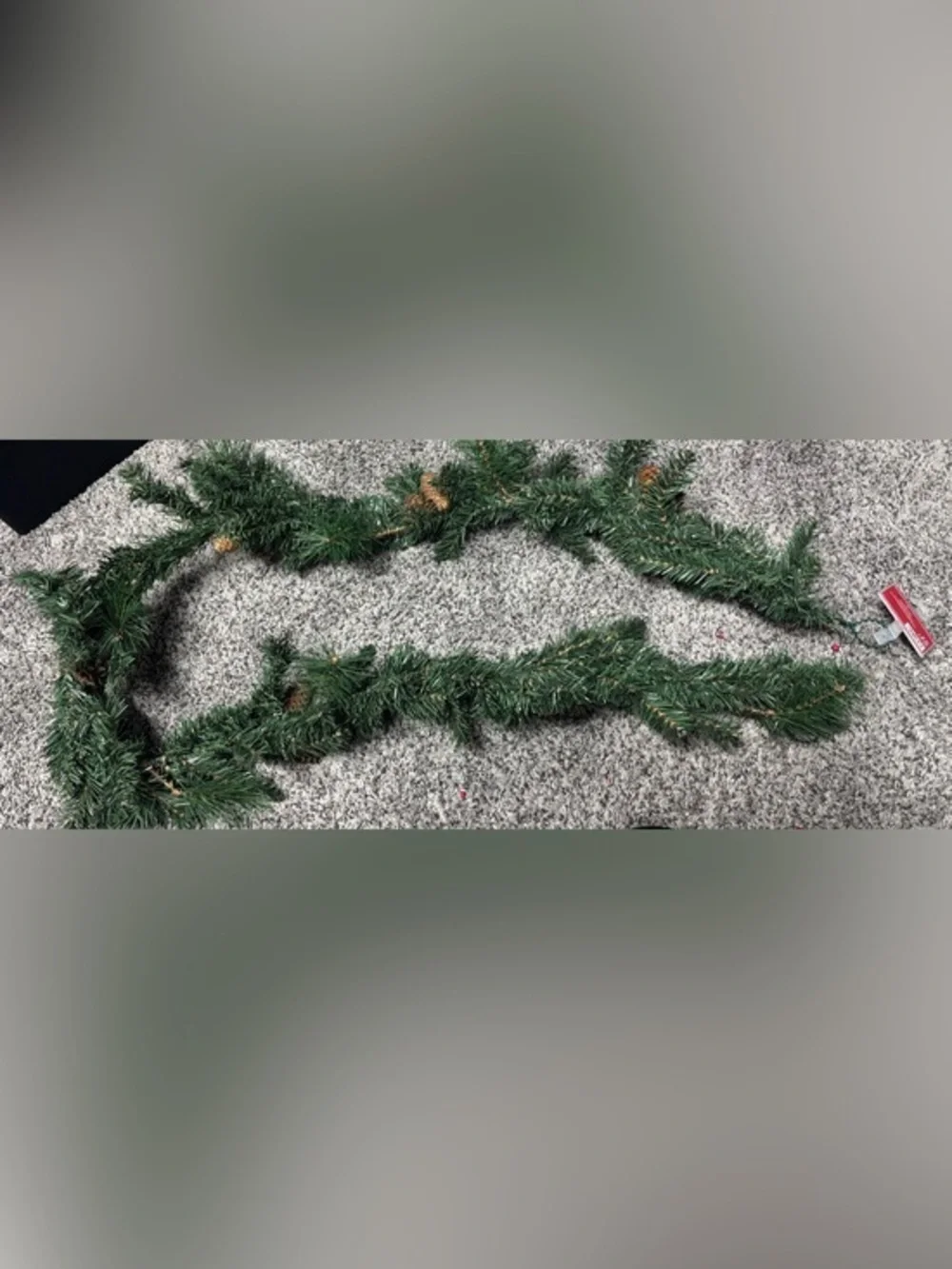 Ashland Green Pine Garland with Brown Pinecones